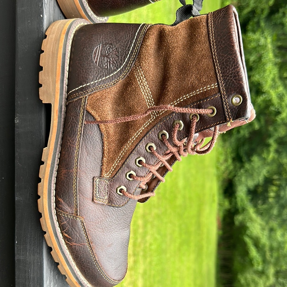 Timberland Men's Brown and Tan Leather Boots - Picture 6 of 14